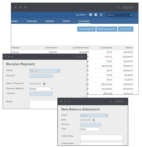 Bill4Time trust Accounting
