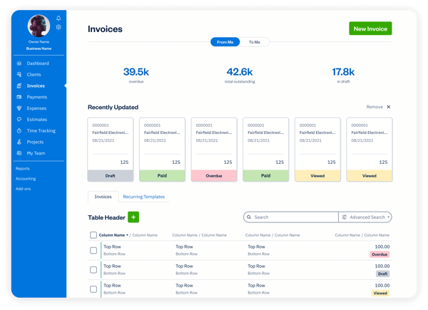 Customizable Invoices
