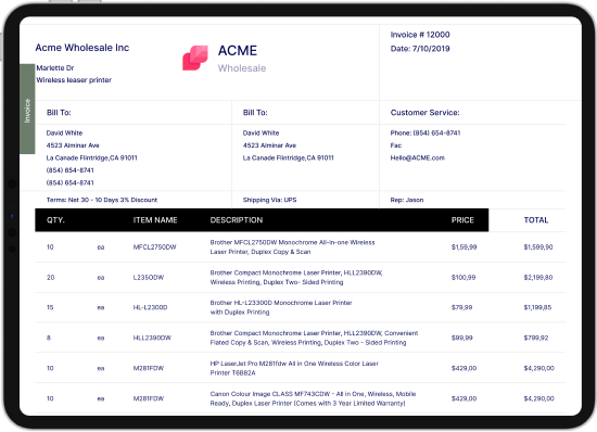 Seamless Invoicing Billing