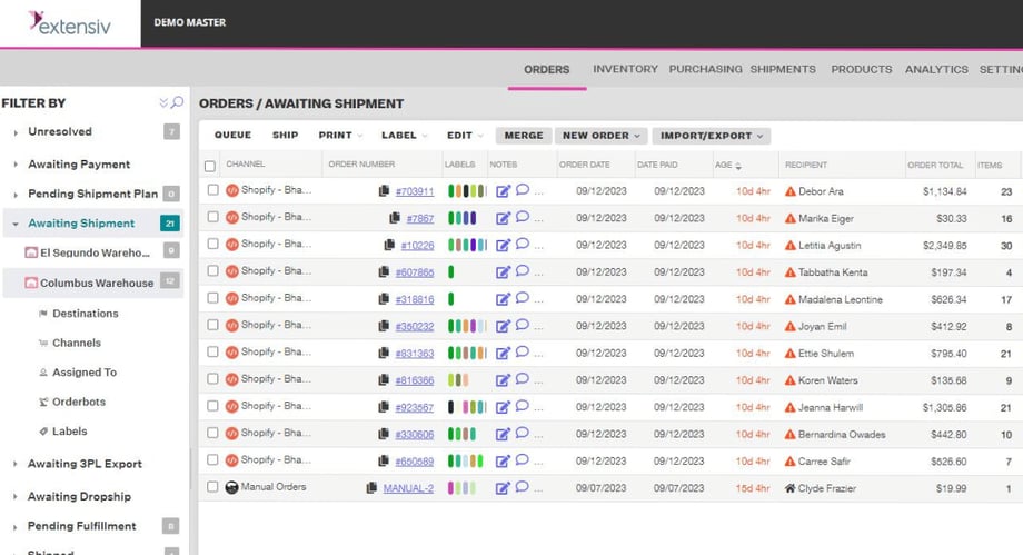 extensiv Order Management