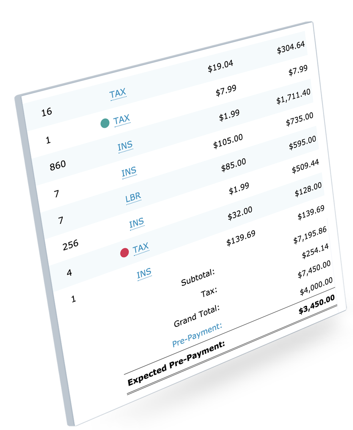 Customer Pre-Payment