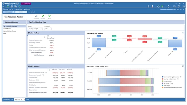 onestream-tax-provision-screenshot