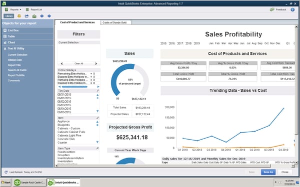 quickbooks Advanced Reporting
