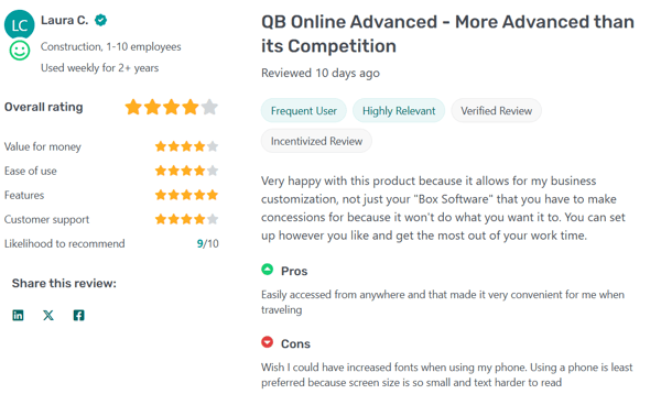 quickbooks average rating 2