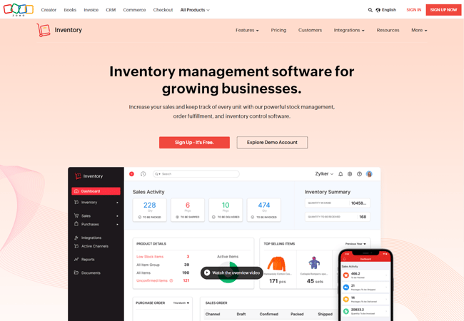 Zoho Inventory