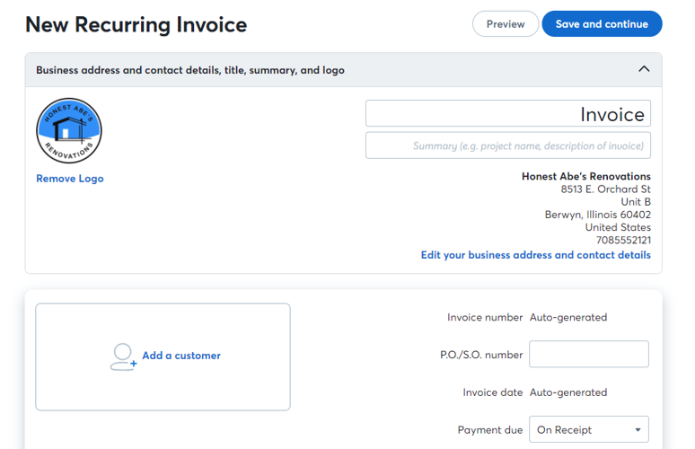 wave Recurring Billing