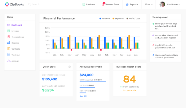 zipbooks-2.0-dashboard